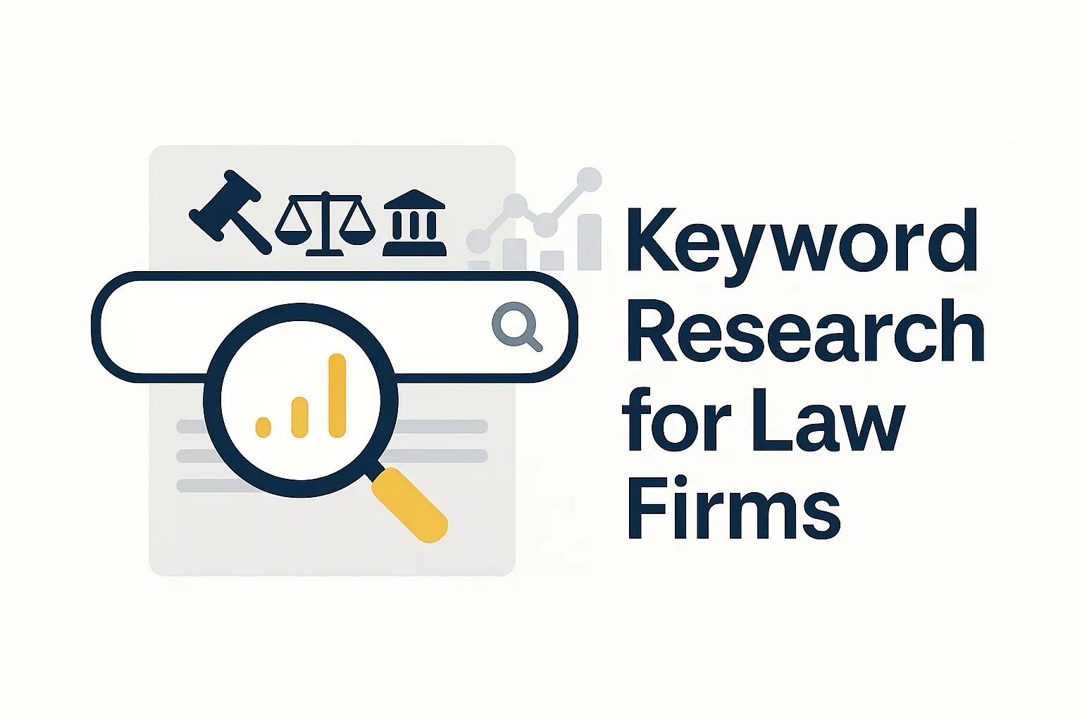 Keyword Research For Law Firms infographic