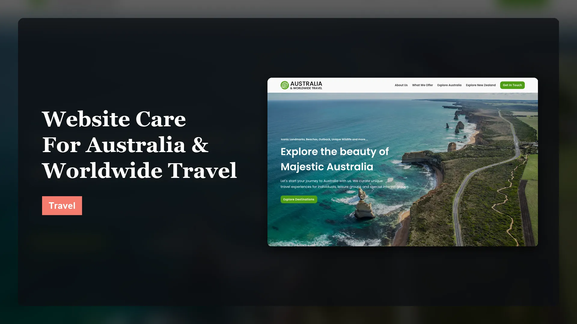 Website Care For Australia And Worldwide Travel